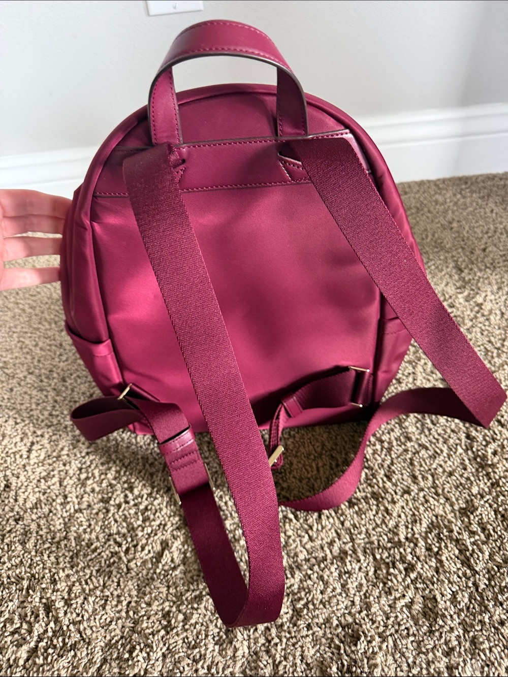 kate spade Nylon Backpack in Raspberry - Picture 3 of 4